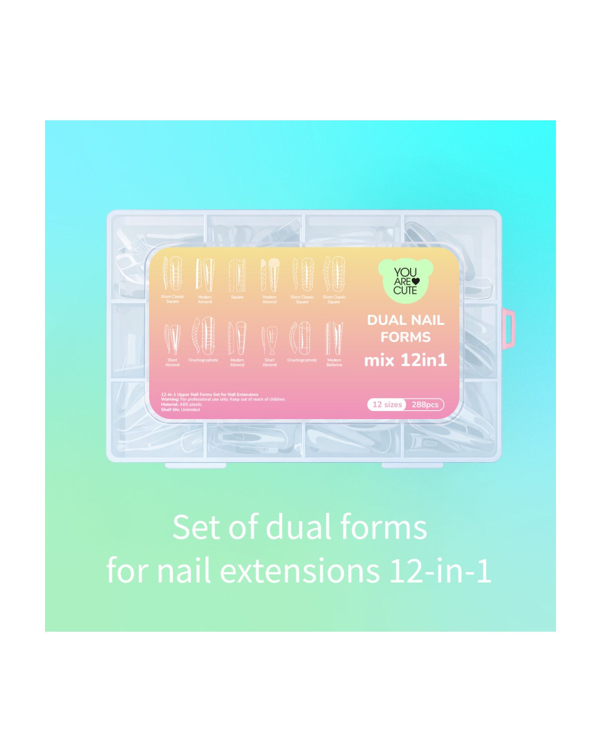 Comprar YOUARECUTE Dual nail forms mix 12in1 en Canarias